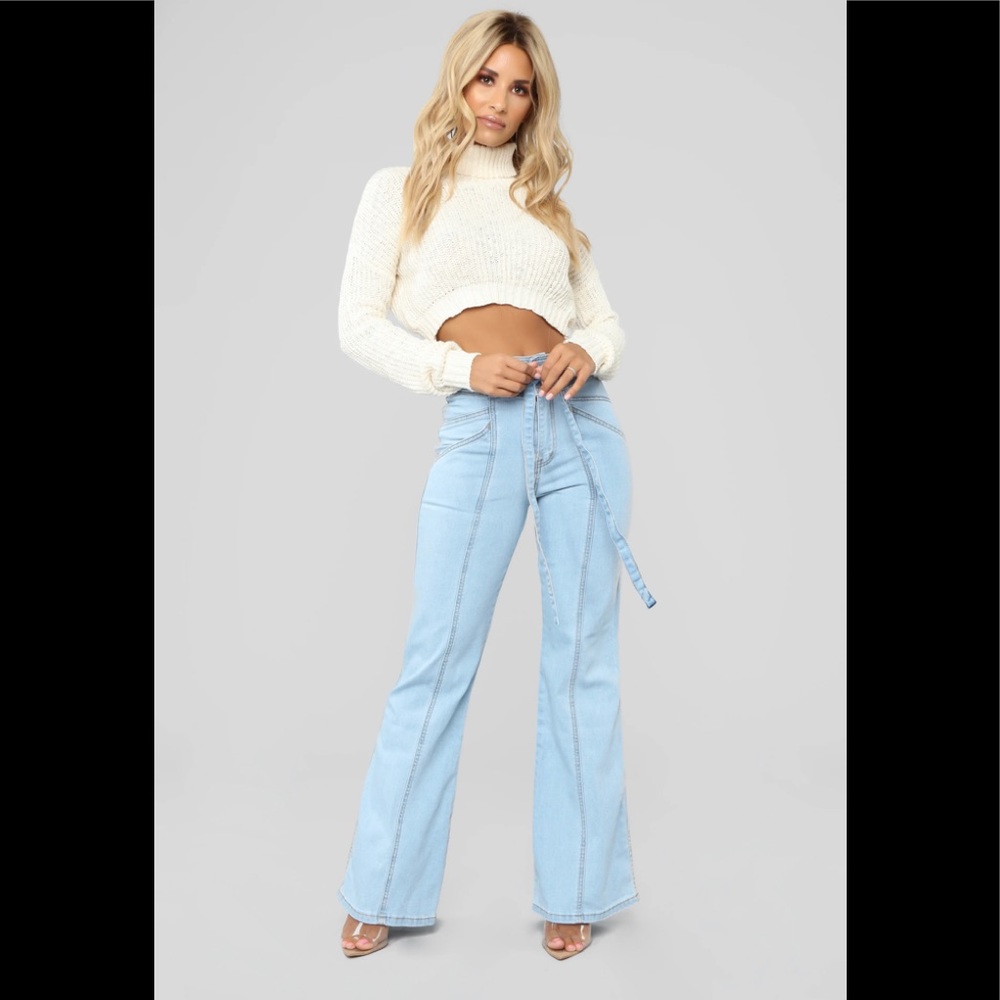 NWT Fashion Nova Feel the Funk Bell Bottoms